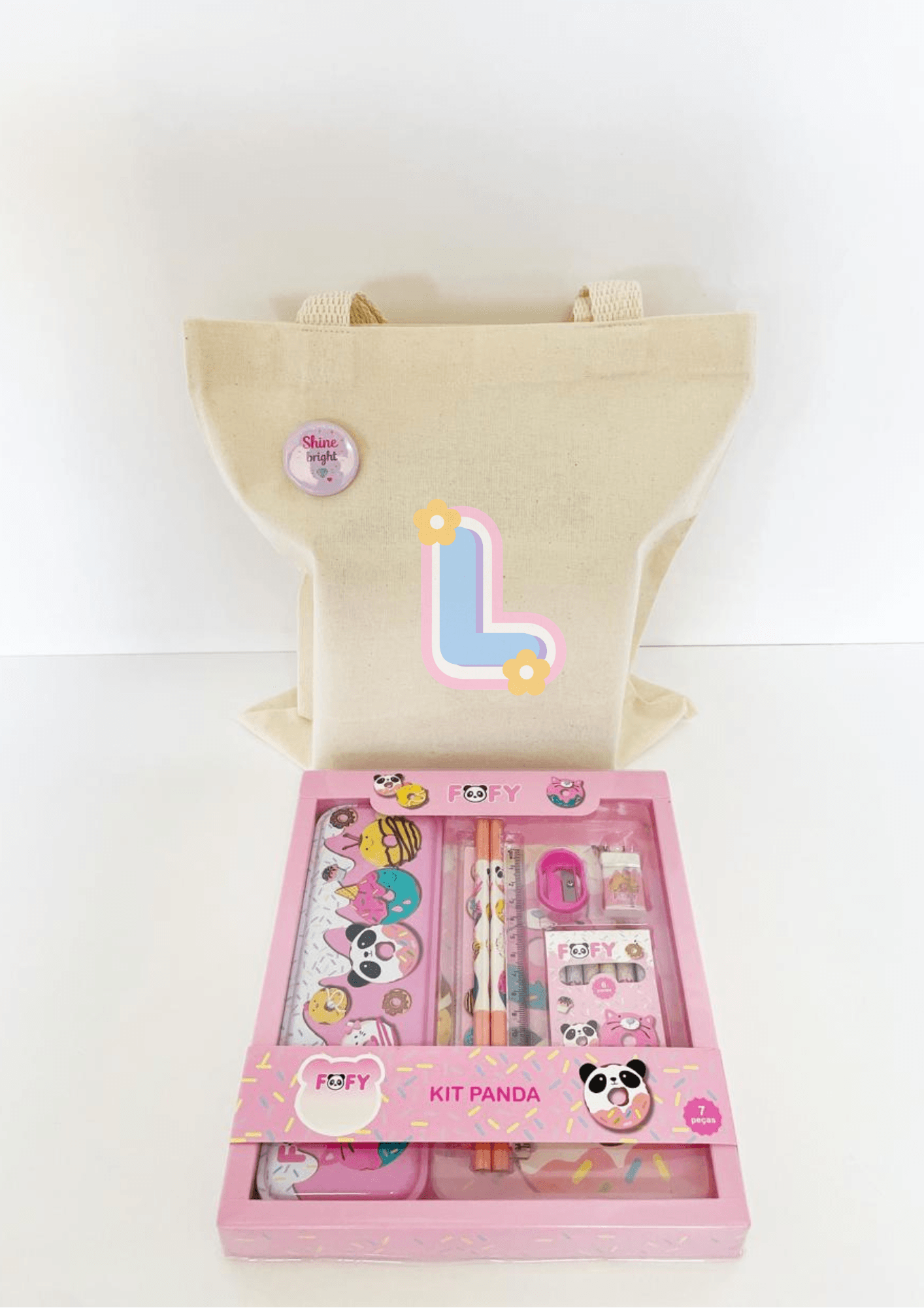 Kit Panda 12 peças